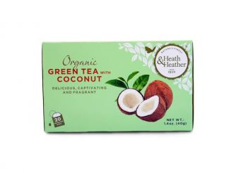 Heath & Heather Organic Green Tea with Coconut