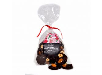 Gourmet Belgian Dark Chocolate Coins with Dried Fruits & Nuts