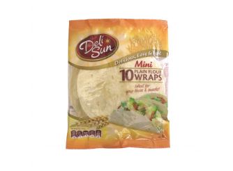 Deli Sun Mini Plain Flour Wraps