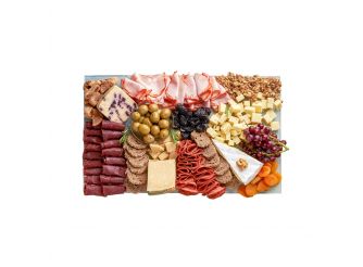 Rectangle Cheese & Cold Cuts Platter - Serves 20 to 25 people