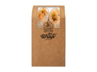 Gourmet Norwegian Smoked Salmon & Capers Brown Wrap