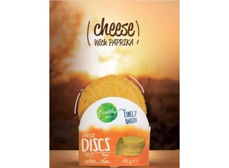 Healthy Snack Cheesy Discs with Paprika