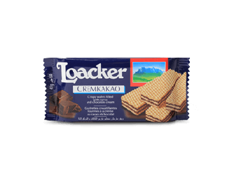 Loacker Crispy Wafers Filled with Cocoa & Chocolate Cream