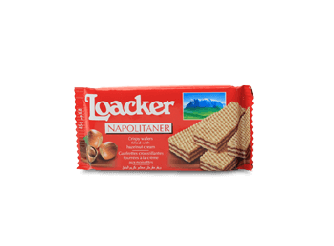 Loacker Crispy Wafers Filled with Hazelnut Cream