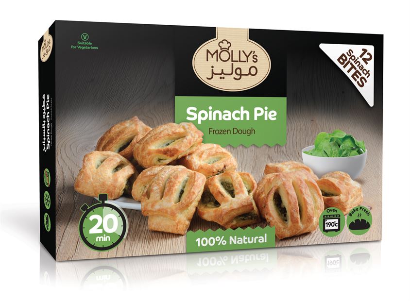 Mollys 12 Pc Spinach Pie - 360g