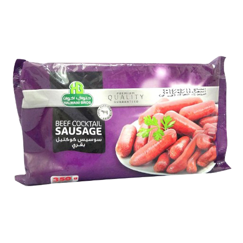 Halwani Bros Cockt. Beef Sausages - 350g