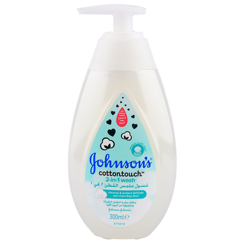 Johnsons 2-in-1 Cotton Tch Wash - 300ml