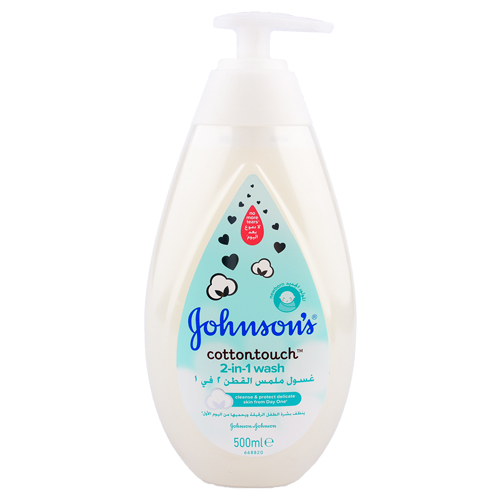 Johnsons 2-in-1 Cotton Tch Wash - 500ml