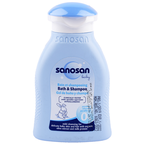 Sanosan Baby Bath & Shampoo - 200ml