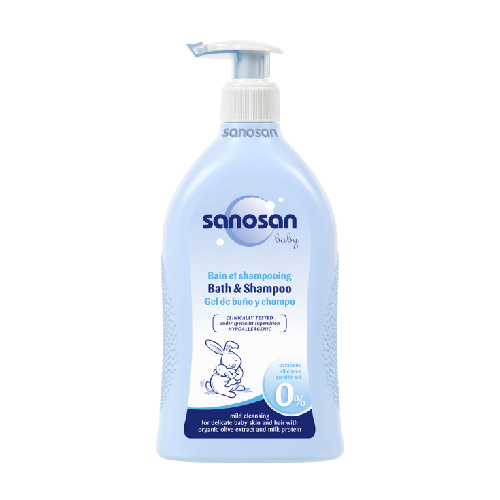 Sanosan Baby Bath & Shampoo - 500ml