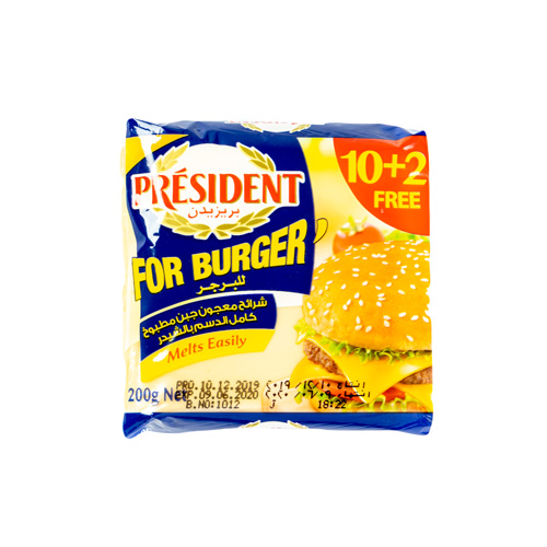 President Burger with Cheddar - 200g