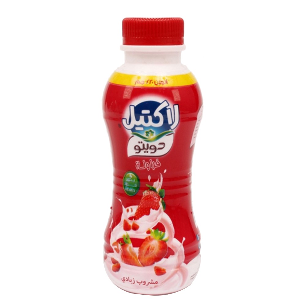 Lactel Duetto Strawberry Drink - 220g