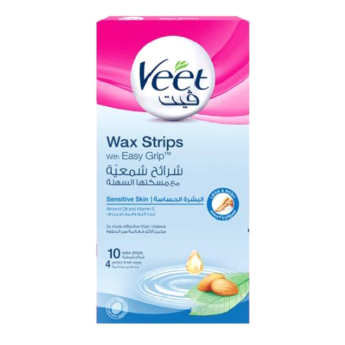 Veet Sensitive Skin Wax Strip - 12 Pc