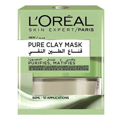 LOréal Pure Clay Green Face Mask - 50ml