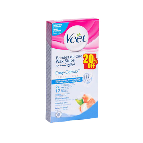 Veet Wax Strip Sensitive Skin -12p*2pcs