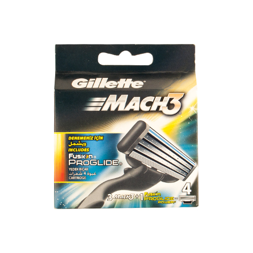 Gillette Mach3 Razor Blades - 4 Pc