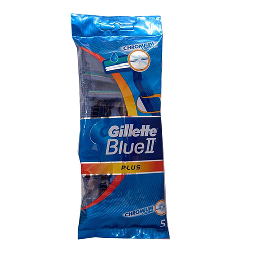 Gillette Blue II Ps Razors Blades - 5 Pc