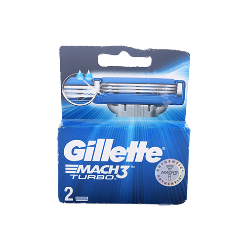 Gillette Mach3 Turbo Razor Blades - 2 Pc