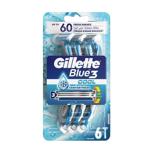 Gillette Blue3 Cool Razor - 6 Pc