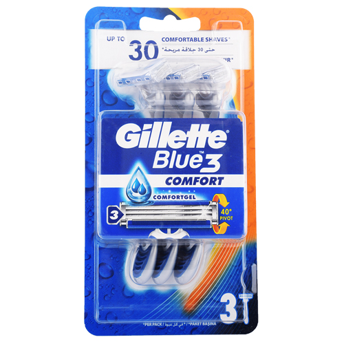 Gillette Blue3 Comfort Razor - 3 Pc