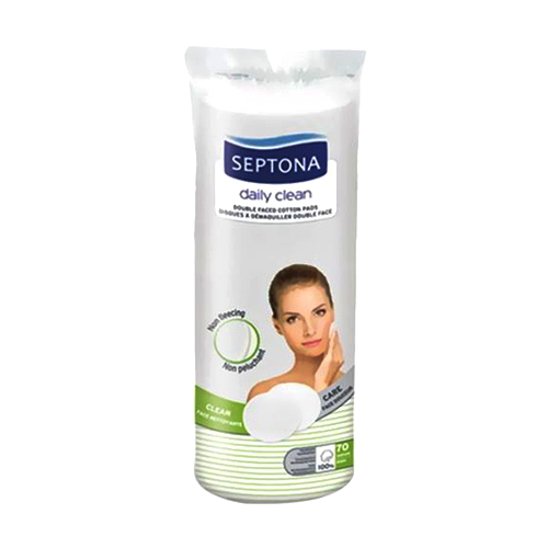 Septona 2 Ways Round Cotton Pads - 70 Pc