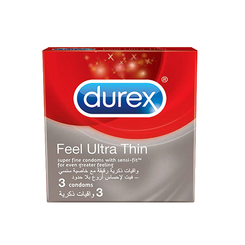 Durex Feel Ultra Thin Condoms - 3 Pc