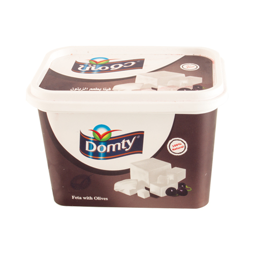 Domty Feta Cheese with Olives - 450g