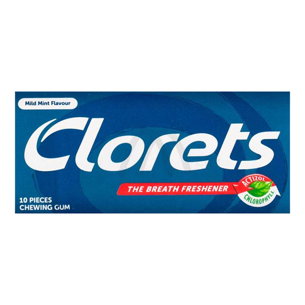 Clorets Mild Mint Flavor Gum - 10P