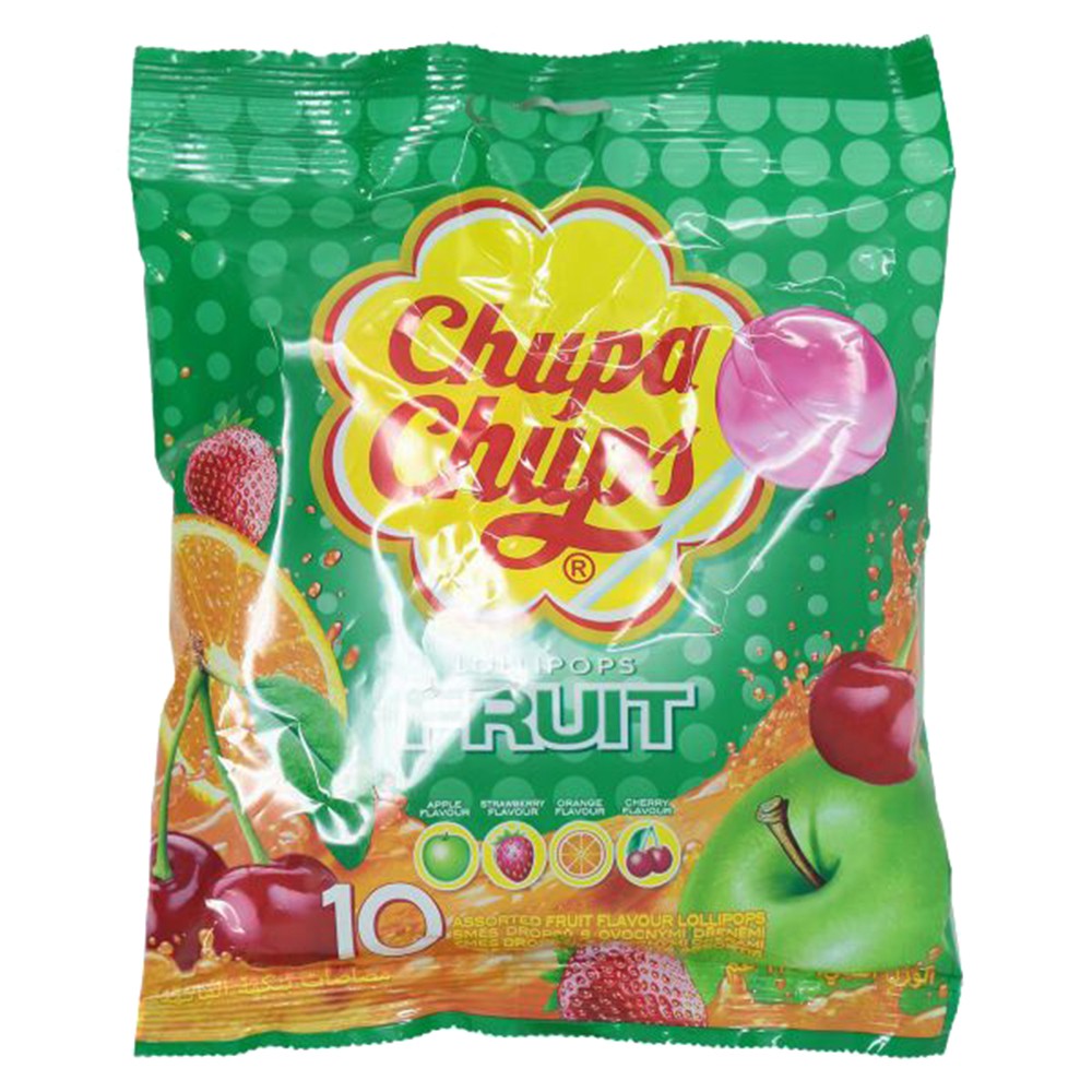 Chupa Chups Lollipops Fruit Flavour 120g