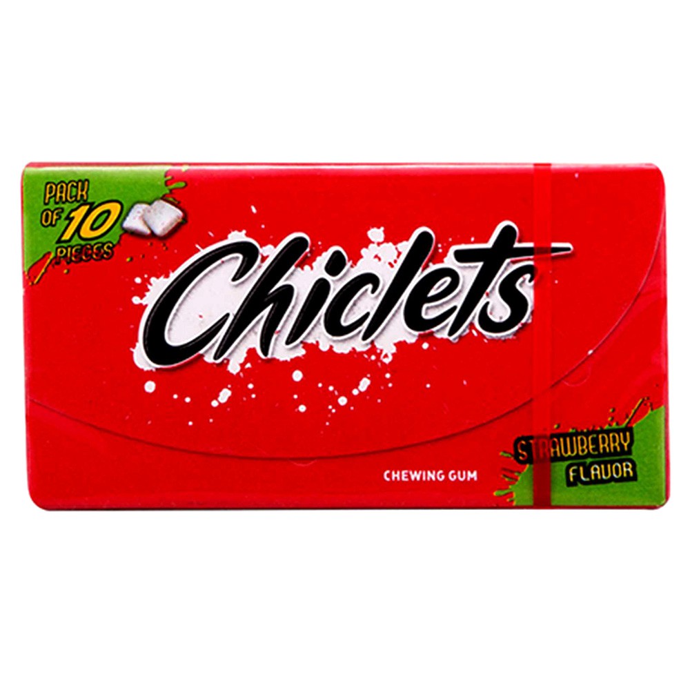 Chiclets Gum Strawberry Chewing10Pc