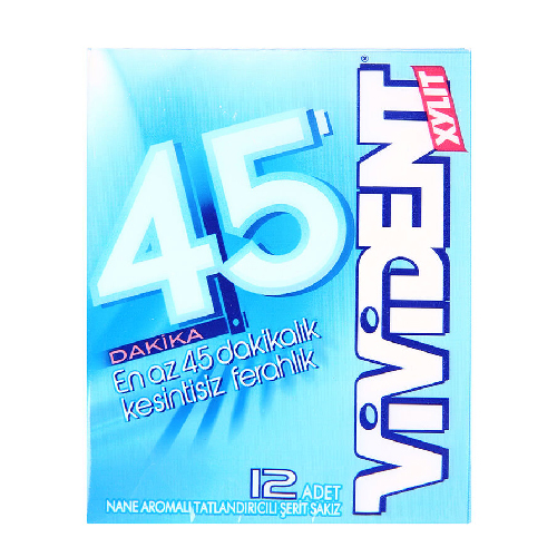 Vivident 45 Minutes Gum with Mint - 33g