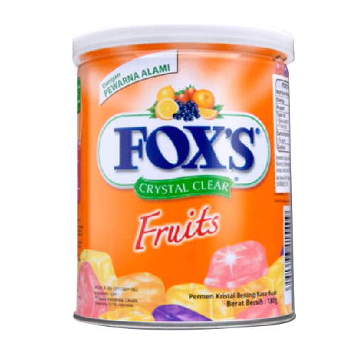 Foxs Crystal Clear Fruits Candy - 180g