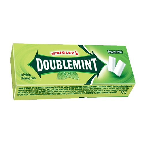 Wrigleys Double Peppermint Gum - 14g