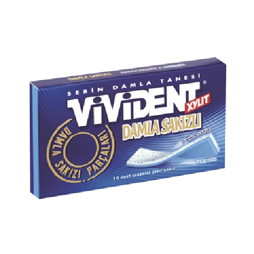 Vivident Damla Sakizli Mint Gum - 26g