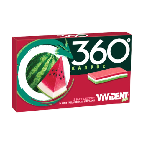 Vivident 360 Watermelon Gum - 33g