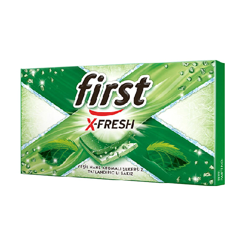 First X-Fresh Green Mint Gum - 27g