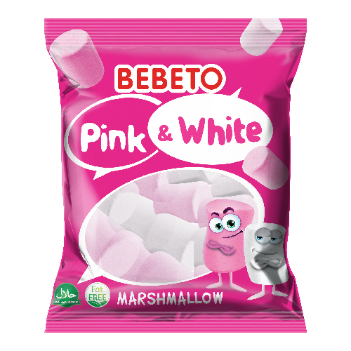 Bebeto Pink & White Marshmallows - 275g