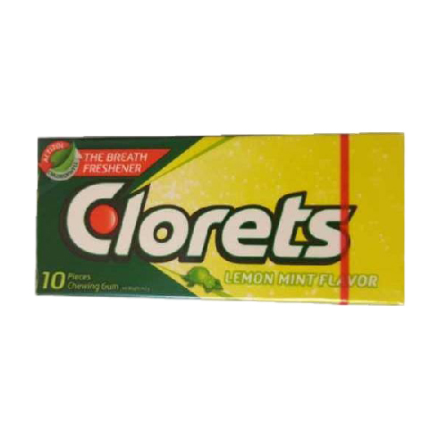 Clorets Lemon Mint Flavor Gum - 10Pcs