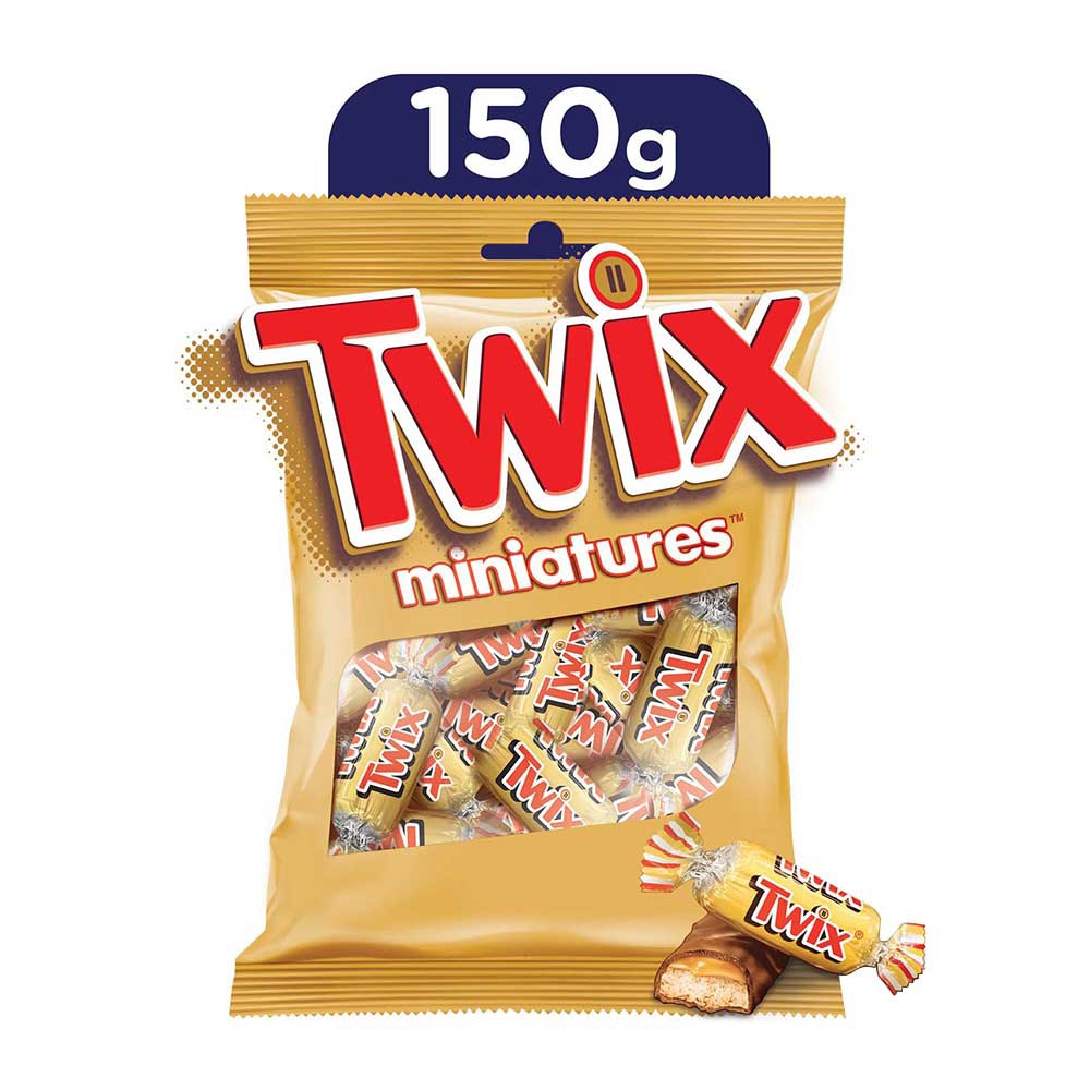 Twix Miniatures Chocolate Bars - 150g