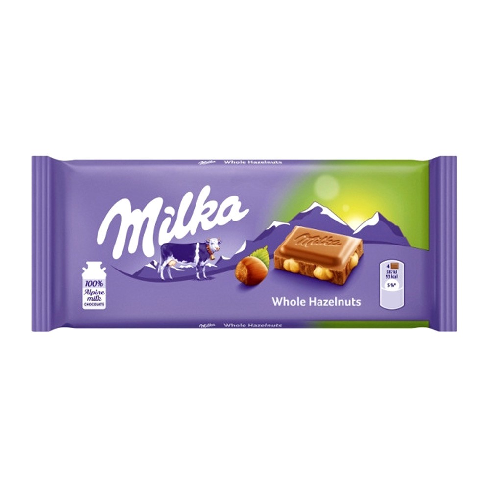 Milka Whole Hazelnut Chocolate - 100g