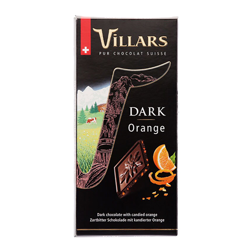 Villars Dark C. with Orange Peels - 100g