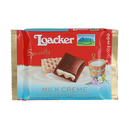 Loacker Milk Cream Sp. Chocolate - 55g