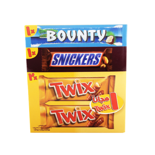 Sinickers+Twix+Bounty-3* 50G+Twix Free