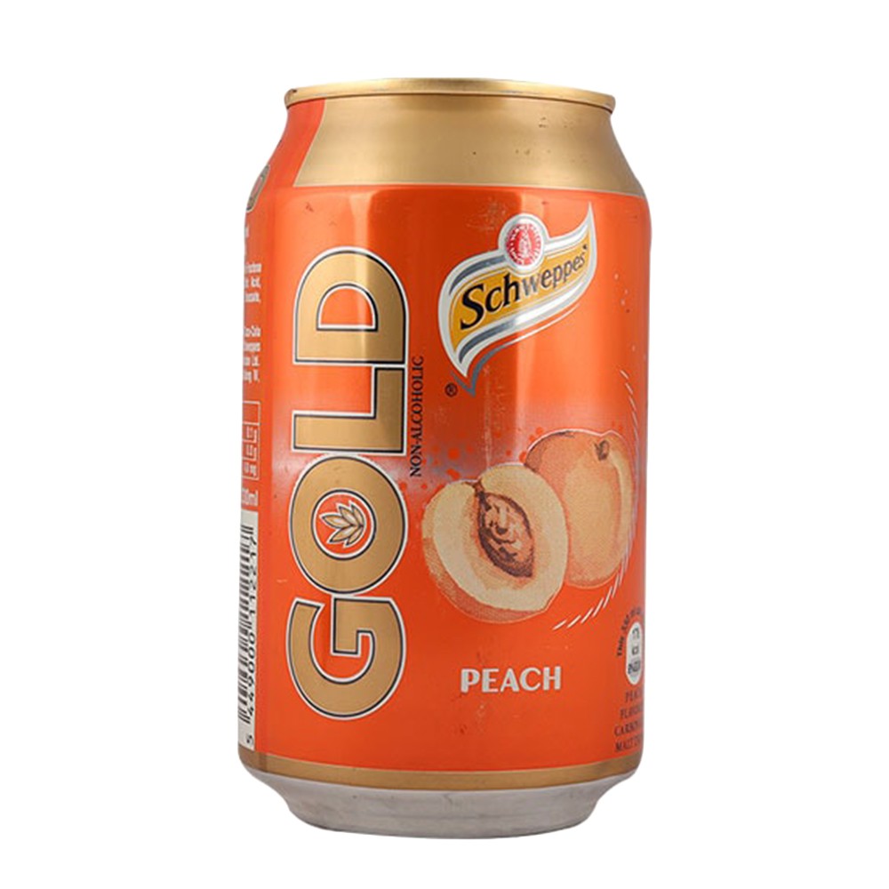 Schweppes Malt Peach Soda Can-300Ml