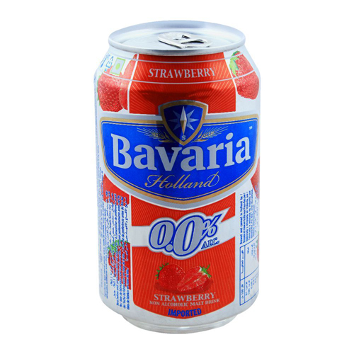 Bavaria Strawberry NA Beer Tin - 330ml