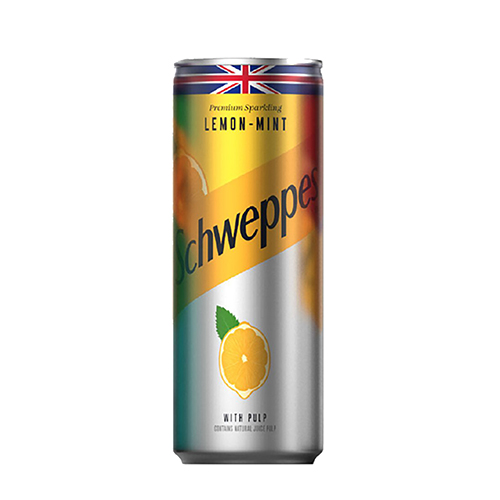 Schweppes Lemon Mint Soda Can - 300Ml