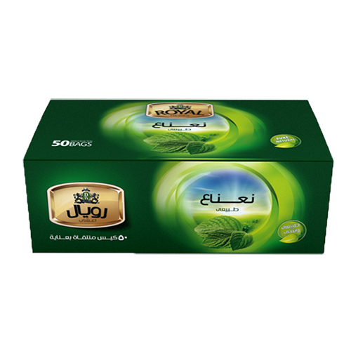 Royal Green Peppermint Tea - 50 Bags