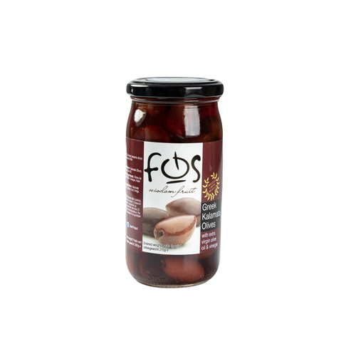 FQS Greek Kalamata Black Olives - 360g