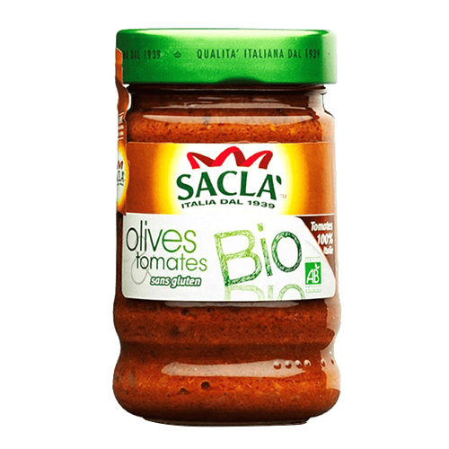 Sacla Bio Olive Tomatoes Sauce - 190g