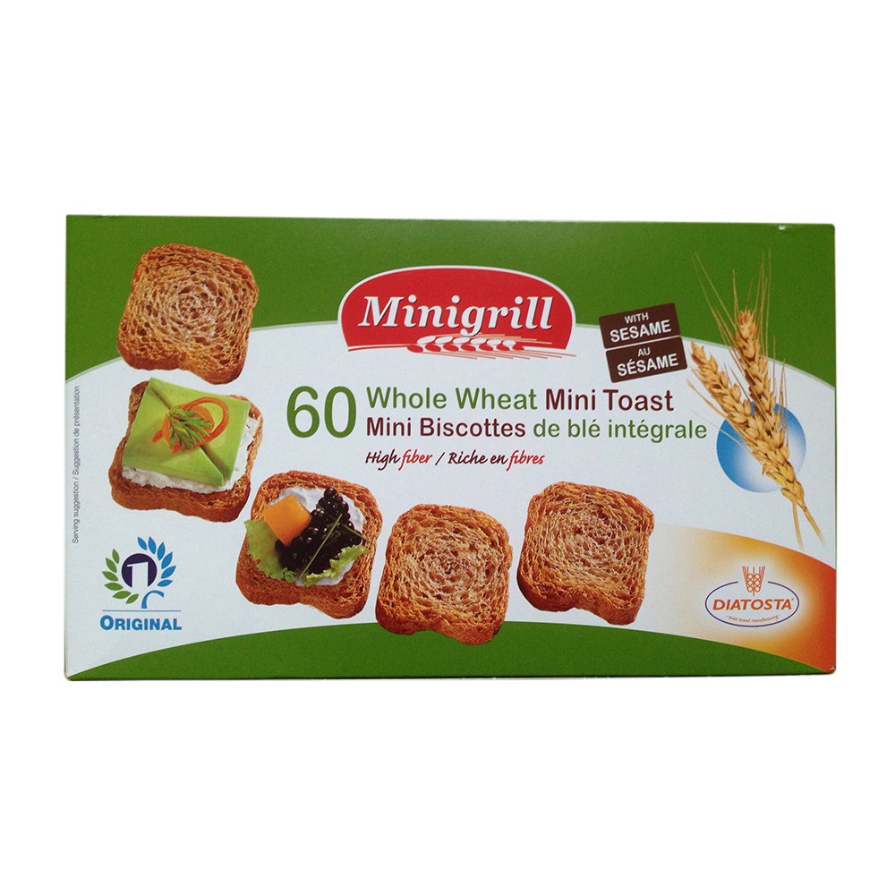 Diatosta Minigrill W.Wheat Toast - 120g